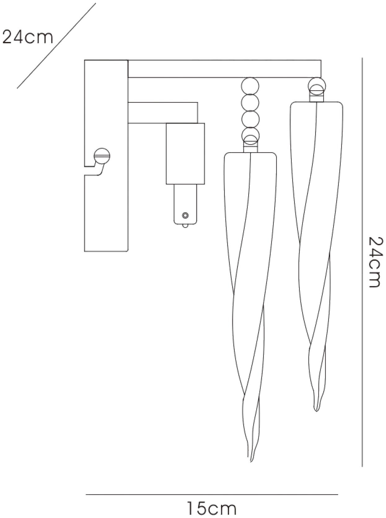 Tropez Wall Lights Diyas Flush Wall Lights